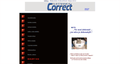 Desktop Screenshot of correct.cz